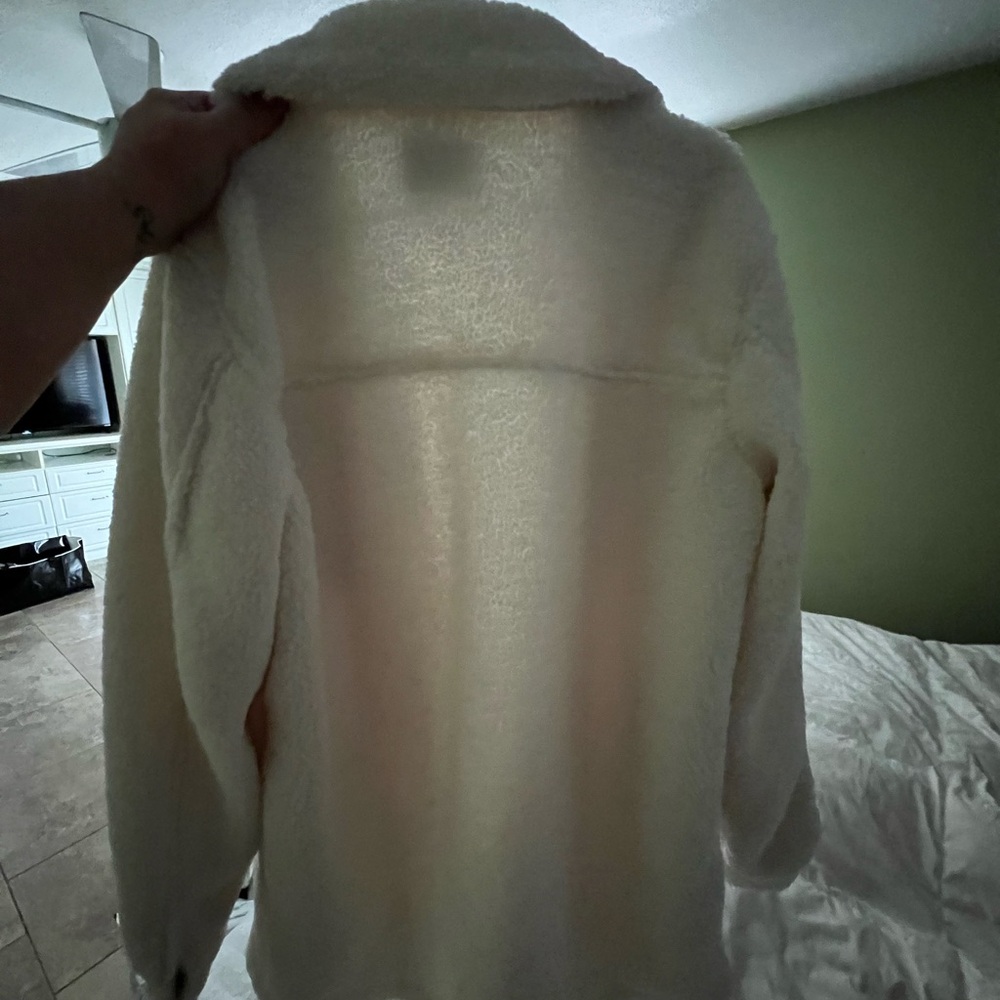 Old Navy White Coat with Buttons